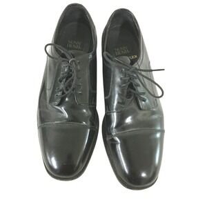 Nunn Bush Dress Flex Mens Oxford Lace Up Leather Shoes Black Size 10